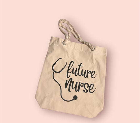 “Future Nurse” Canvas Tote Bag