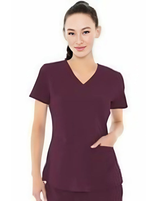 Women's Sweetheart V-neck Scrub Top