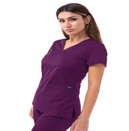 Women's Sweetheart V-neck Scrub Top